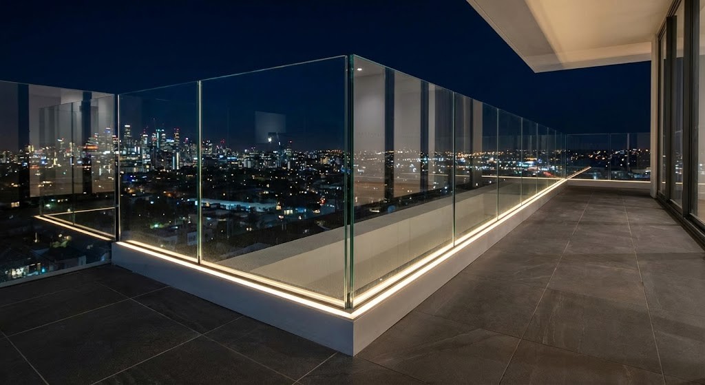 درابزين زجاجي مودرن